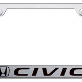 Honda Civic Stainless Steel Frame - Laser Etched Brushed