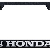 Honda Stainless Steel Frame - Laser Etched Rugged Black