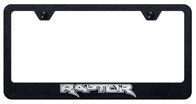 Raptor Stainless Steel Frame - Laser Etched Rugged Black