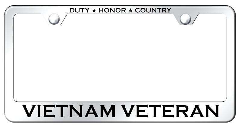 Vietnam Veteran Stainless Steel Frame - Etched Mirrored