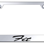 Fit Script Stainless Steel Frame - Laser Etched Mirrored