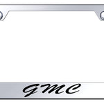 GMC Script Stainless Steel Frame - Laser Etched Mirrored