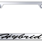 Hybrid Script Stainless Steel Frame - Laser Etched Mirrored