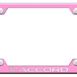 Accord Steel Wide Body Frame - Laser Etched Pink