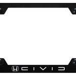 Civic (Reverse C) Steel Wide Body Frame - Laser Etched Black