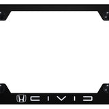 Civic (Reverse C) Steel Wide Body Frame - Laser Etched Black