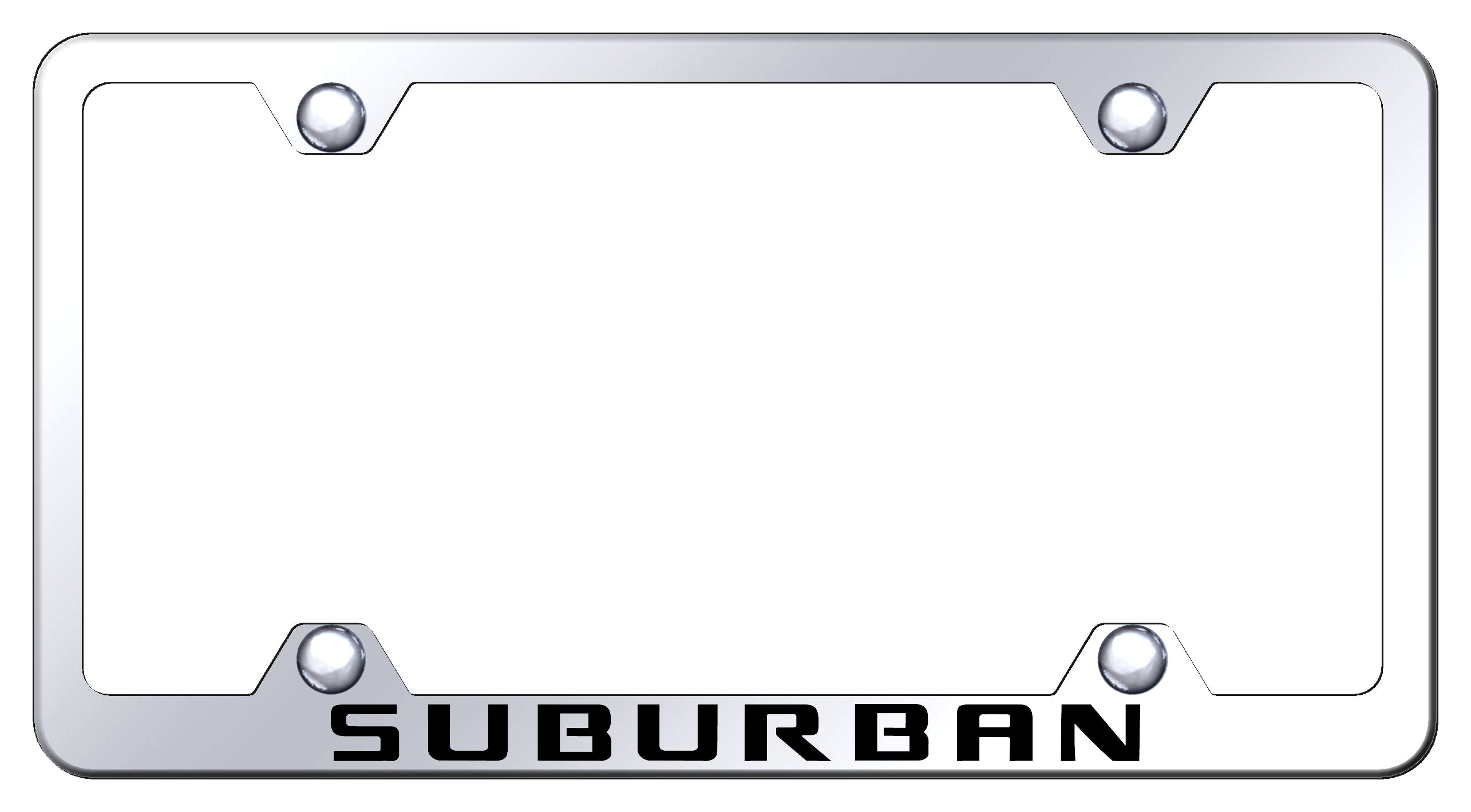 Suburban Steel Wide Body Frame - Laser Etched Mirrored