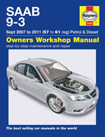 2007 - 2011 Saab 9-3 Repair Manual