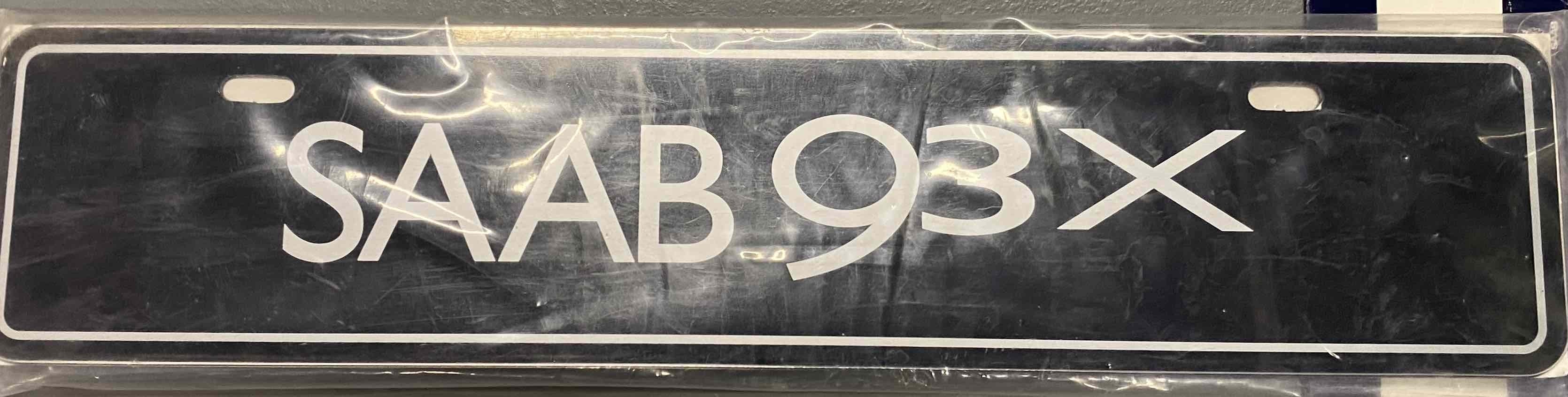 thumbnail image 2 of 2 SAAB Euro License Plate Frames – Gloss Black PP+ABS Front/Rear 2 of 6