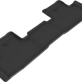 All-Weather Custom-Fit Floor Mats for Acura Mdx 2022-2025 with Non-Slip Backing - Black - 2nd Row