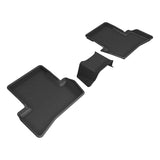 All-Weather Custom-Fit Floor Mats for Acura Tlx 2021-2025 with Non-Slip Backing - Black - 2nd Row