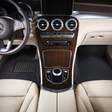 All-Weather Custom-Fit Floor Mats for Mercedes-Benz E-Class Sedan 2017-2023 with Non-Slip Backing - Black - 1st Row 2nd Row