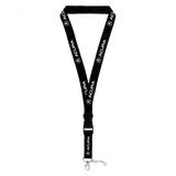 Acura White on Black Lanyard