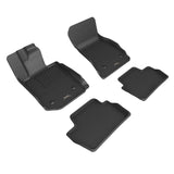 All-Weather Custom-Fit Floor Mats for BMW 2 Series (G42) 2022-2025 with Non-Slip Backing - Black - 1st Row 2nd Row