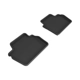 All-Weather Custom-Fit Floor Mats for BMW 4 Series (G22) 2021-2025 with Non-Slip Backing - Black - 2nd Row