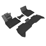 All-Weather Custom-Fit Floor Mats for BMW Ix (I20) 2022-2025 with Non-Slip Backing - Black - 1st Row 2nd Row