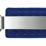 Blank Carbon Fiber Leather Key Fob - Blue