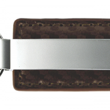 Blank Carbon Fiber Leather Key Fob - Taupe