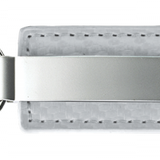 Blank Carbon Fiber Leather Key Fob - White