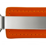 Blank Leather Key Fob - Orange