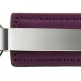 Blank Leather Key Fob - Purple