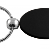 Blank Oval Key Fob - Black