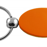 Blank Oval Key Fob - Orange