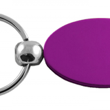 Blank Oval Key Fob - Purple