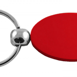 Blank Oval Key Fob - Red