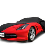 Chevrolet Corvette C6 2005-2013 Indoor Car Cover With C6 Flag Logo