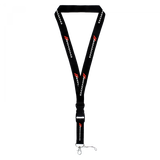 Dodge Stripe White on Black Lanyard