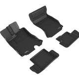 All-Weather Custom-Fit Floor Mats for Ferrari Portofino M 2021-2023 with Non-Slip Backing - Black - 1st Row 2nd Row