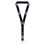 Ford White on Black Lanyard