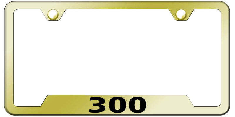 Chrysler 300 Cut-Out Frame - Laser Etched Gold