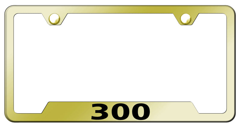 Chrysler 300 Cut-Out Frame - Laser Etched Gold