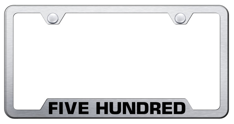 Ford 500 Cut-Out Frame - Laser Etched Brushed