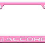 Accord Cut-Out Frame - Laser Etched Pink