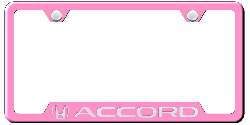 Accord Cut-Out Frame - Laser Etched Pink