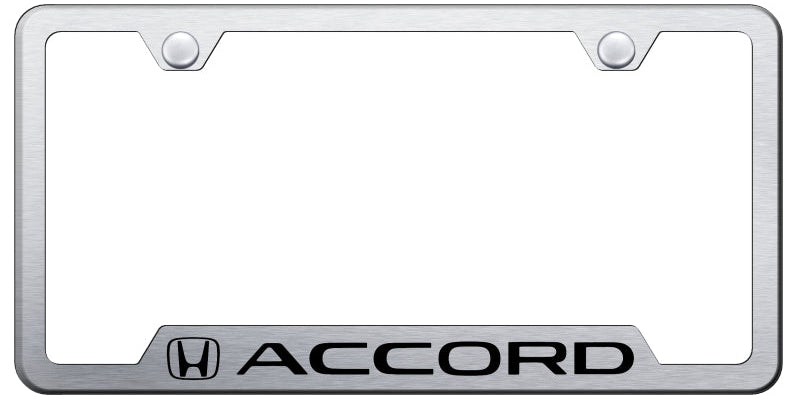 Accord Cut-Out Frame - Laser Etched Brushed