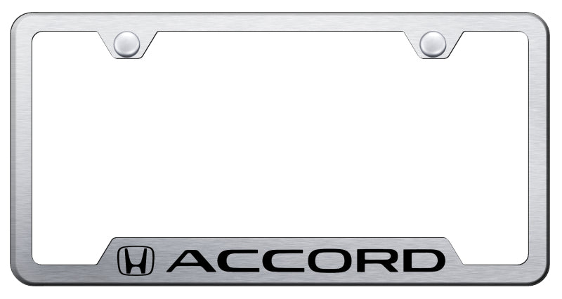 Accord Cut-Out Frame - Laser Etched Brushed