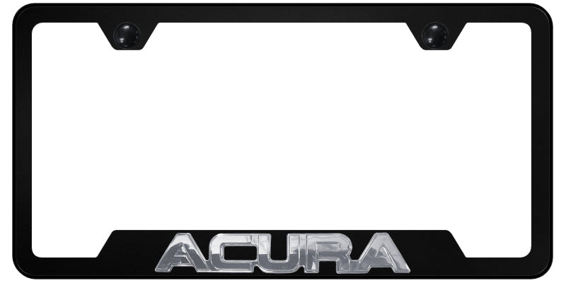 Acura OEM Cut-Out Frame - Chrome on Black