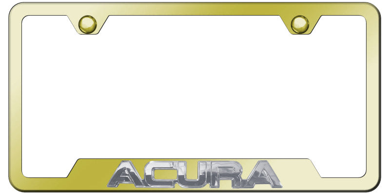 Acura OEM Cut-Out Frame - Chrome on Gold