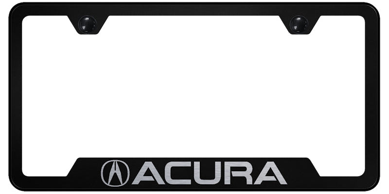 Acura Cut-Out Frame - Laser Etched Black