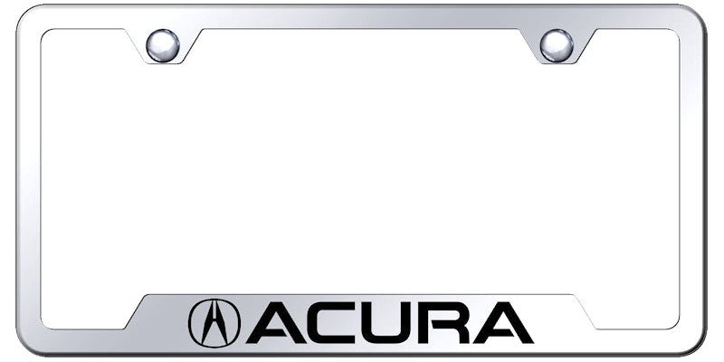 Acura Cut-Out Frame - Laser Etched Mirrored