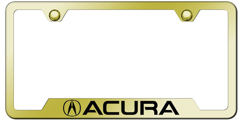 Acura Cut-Out Frame - Laser Etched Gold