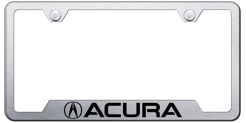 Acura Cut-Out Frame - Laser Etched Brushed