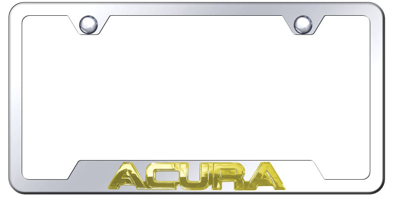 Acura OEM Cut-Out Frame - Gold on Mirrored