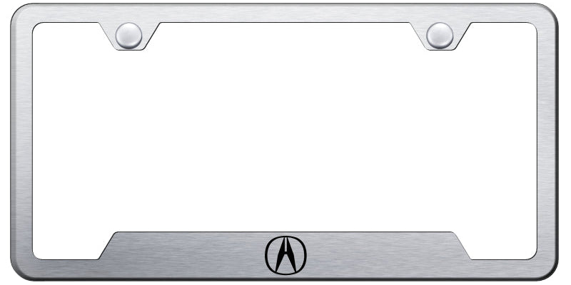 Acura (Logo Only) Cut-Out Frame - Laser Etched Brushed