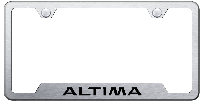 Altima Cut-Out Frame - Laser Etched Brushed