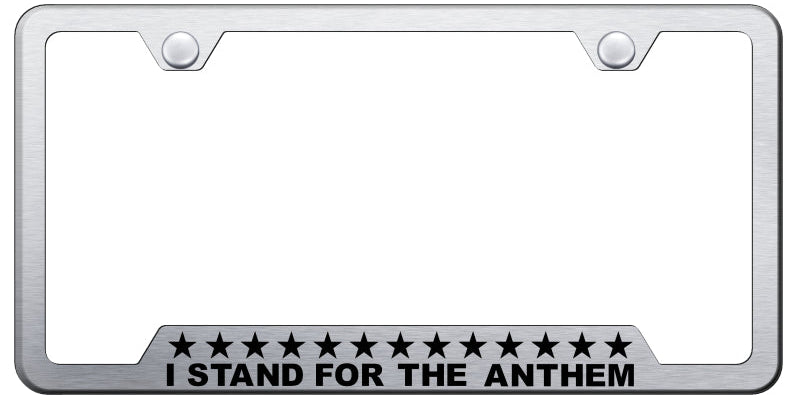 Stand 4 Anthem Cut-Out Frame - Laser Etched Brushed